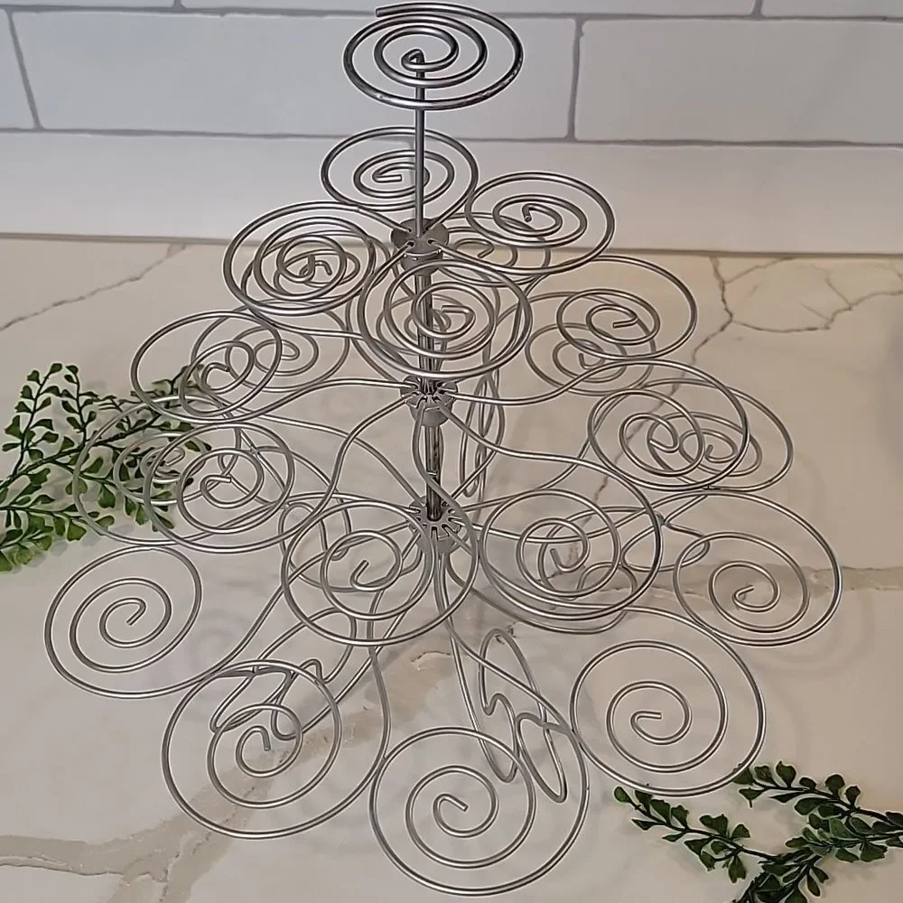 Wilton Silver Metal Cupcake Stand